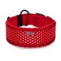 Preview: SOFTY Halsband | Länge: 45-51cm | Breite: 6,3cm | Farbe: rot/rot